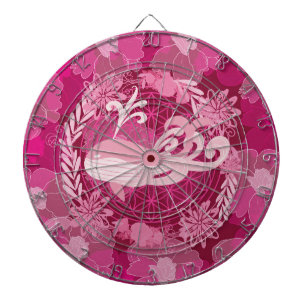 Whale flower of life dartboard