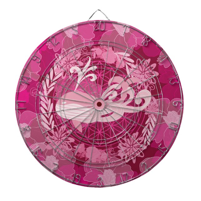 Whale flower of life dartboard (Front)