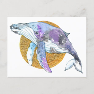 Whale Fly Postcard