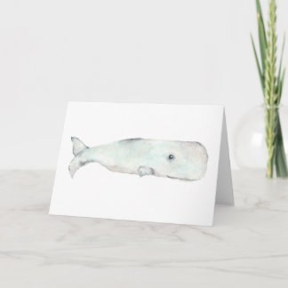 Whale greeting card