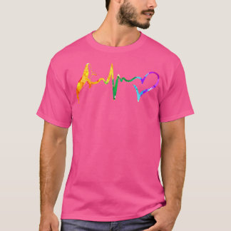 Whale heartbeat watercolor 1 T-Shirt