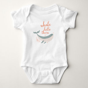 Whale Hello Baby Bodysuit