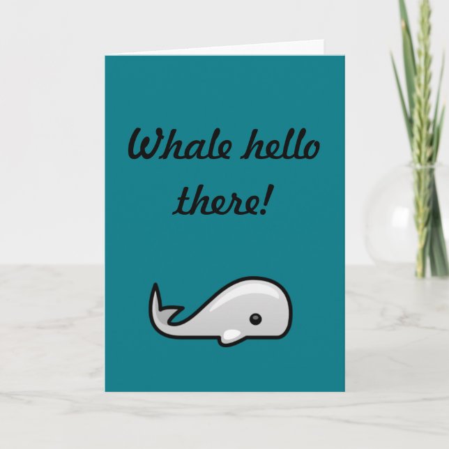 Whale Hello! Card (Front)