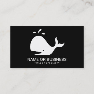 whale icon business card