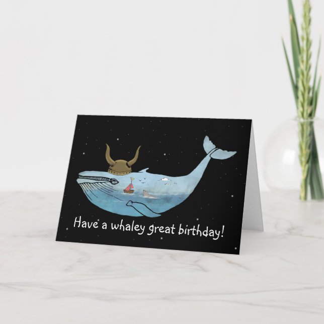 Whale illustration card (Front)