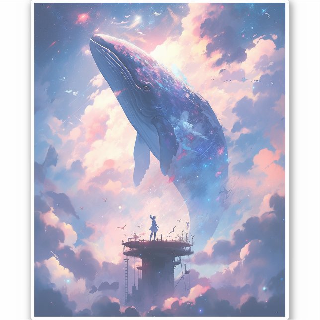 Whale In The Sky Fantasy Art (Front)