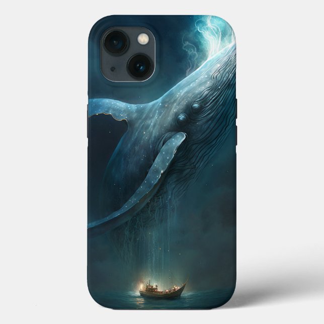 Whale In The Sky Fantasy Art Case-Mate iPhone Case (Back)