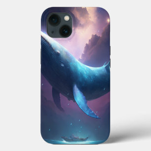Whale In The Sky Fantasy Art iPhone 13 Case