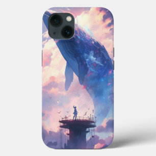 Whale In The Sky Fantasy Art iPhone 13 Case
