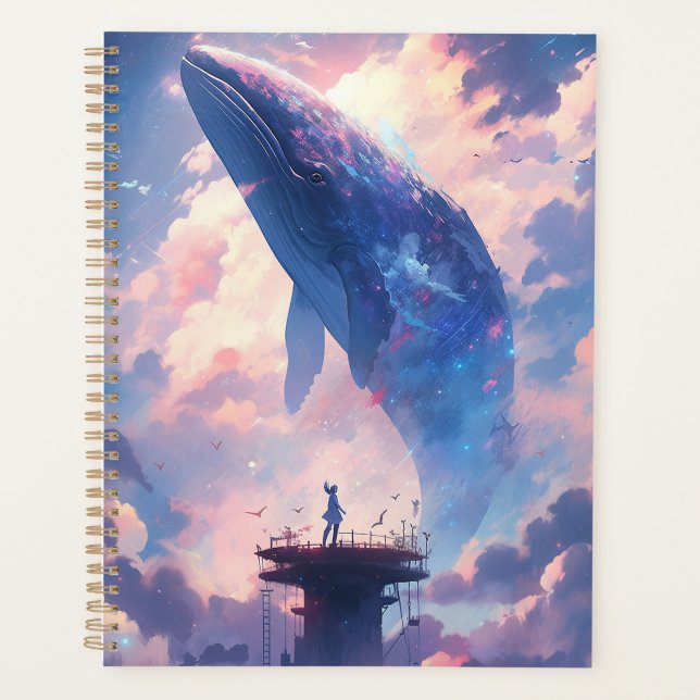 Whale In The Sky Fantasy Art Planner (Front)
