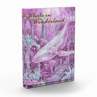 Whale in Wonderland Underwater Art Photo Block