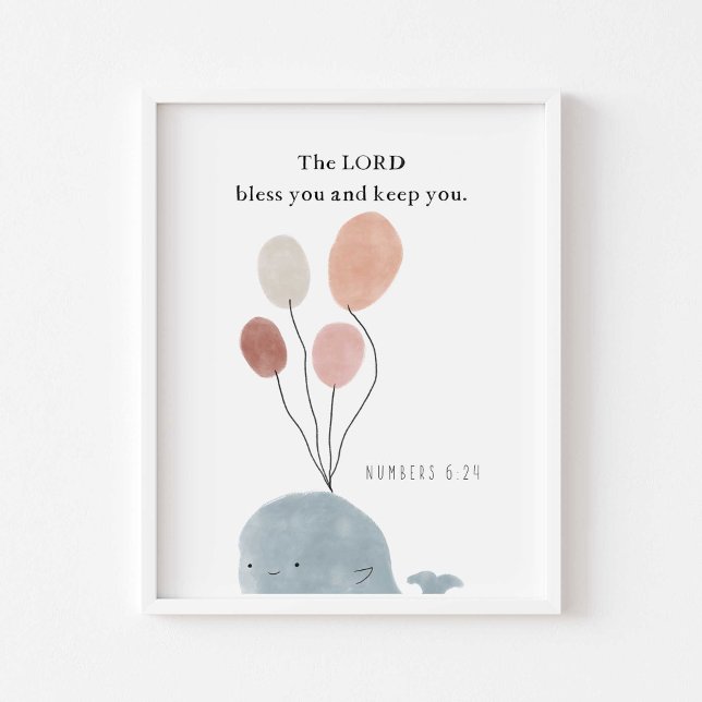Whale kids bible verse poster (Creator Uploaded)