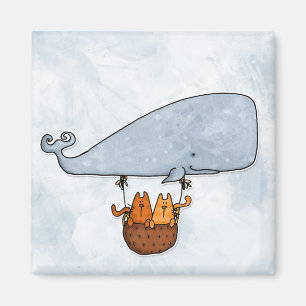 whale kitties magnet