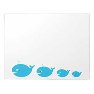 Whale Large Notepad