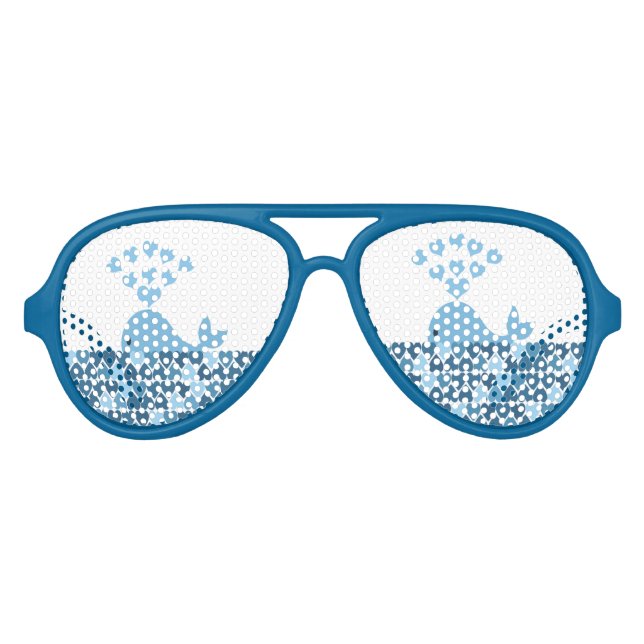 Whale love aviator sunglasses (Front)
