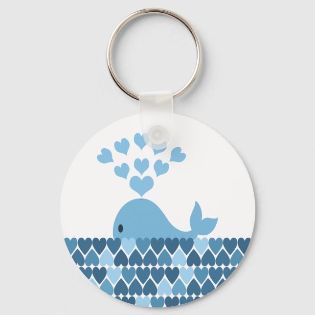 Whale Love Key Ring (Front)