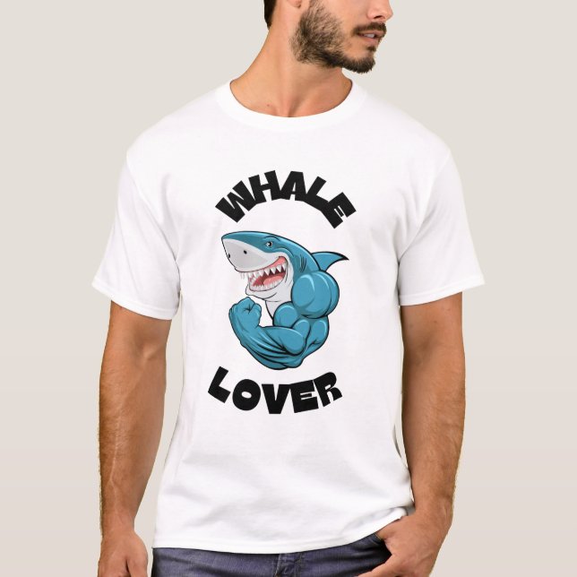 Whale Lover – Cute Ocean Holiday T-Shirt (Front)