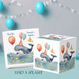 Whale Make a Splash Boy's Birthday Favour Box