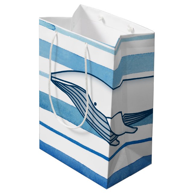 Whale Medium Gift Bag (Back Angled)