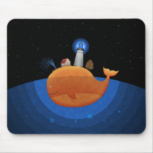 Whale (Night) Mouse Mat