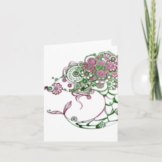 Whale of a Fish Blank Notecard