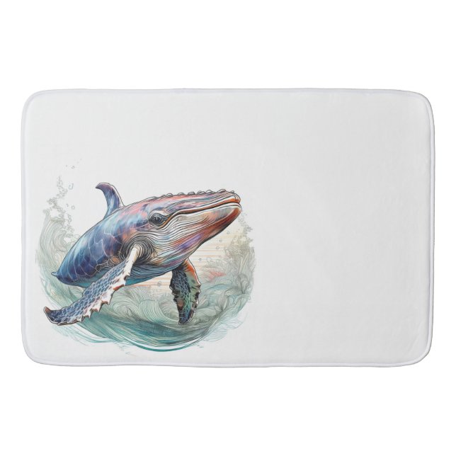 Whale of a time bath mat (Front)