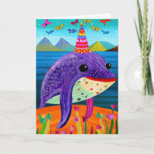 Whale of a Time: Cute Kids Birthday Card