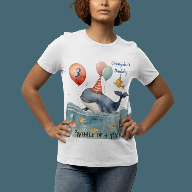 Whale of a Time First Mate Boys Birthday Mum T-Shirt (Creator Uploaded)