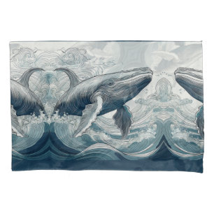 Whale of a time pillowcase