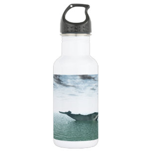 Whale on the sea 532 ml water bottle