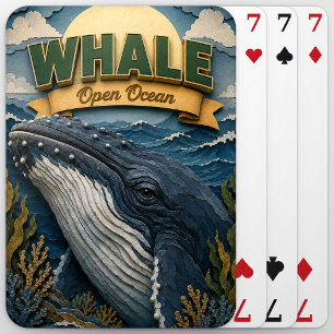 Whale Open Ocean POPCUT Playing Cards