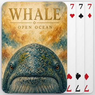 Whale Open Ocean Wildlife Playing Cards