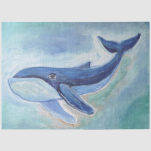 Whale Painting  Tissue Paper