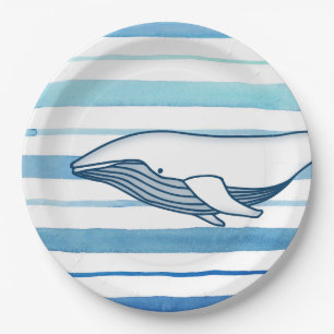 Whale Paper Plate