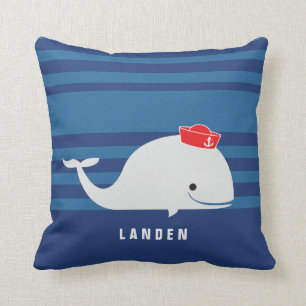 Whale Personalised Pillow