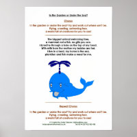 Whale poem pre-school & early years education