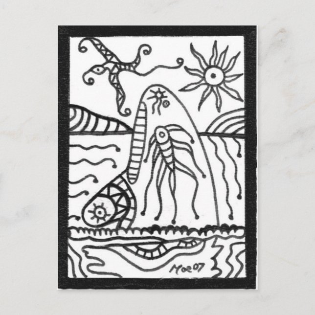 whale postcard (Front)