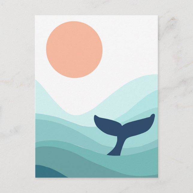 Whale Postcard (Front)