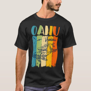 Whale Retro Oahu Hawaii Matching Best Friends Fami T-Shirt
