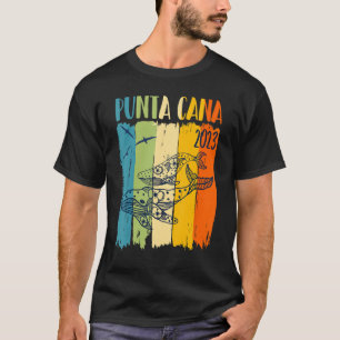 Whale Retro Punta Cana Dominican Theme Family Vaca T-Shirt