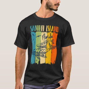 Whale Retro Sanibel Island Florida Matching Friend T-Shirt