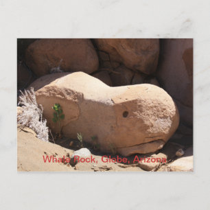 Whale Rock, Globe, Arizona Postcard