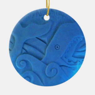 Whale Room at Hotel de Glace, Quebec, Canada Ceramic Tree Decoration