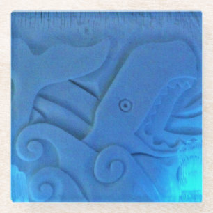 Whale Room at Hotel de Glace, Quebec, Canada Glass Coaster
