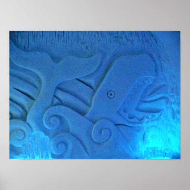Whale Room at Hotel de Glace, Quebec, Canada Poster (Front)