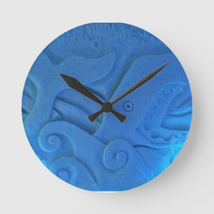 Whale Room at Hotel de Glace, Quebec, Canada Round Clock