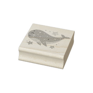 Whale Rubber Stamp