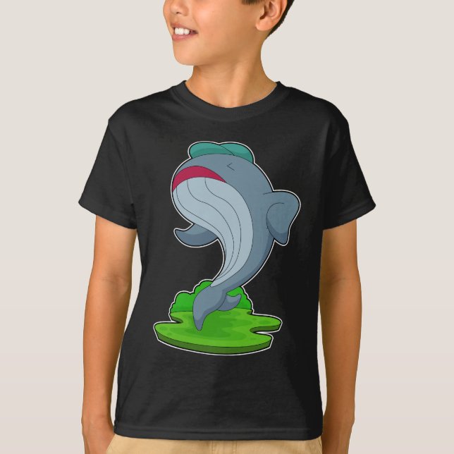 Whale Runner Running Sports T-Shirt (Front)