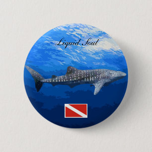 Whale Shark Boton 6 Cm Round Badge