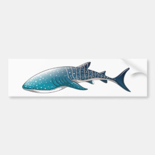 Whale shark bumper sticker